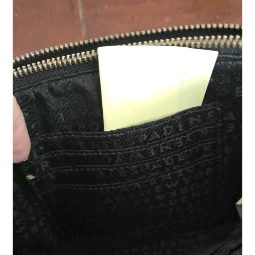 Woman's Kate Spade Nylon Black Double‎ Zip Wallet Pouch Organizer Card Holder